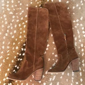 Worn once- suede over the knee Dolce Vita boots